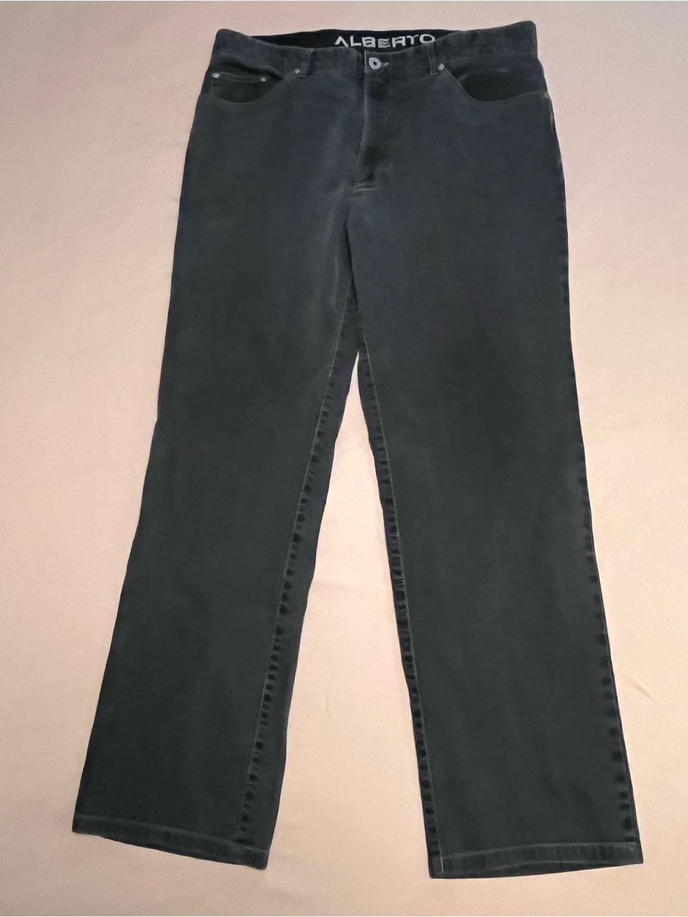 Alberto Tommy Ring Denim Stretch Men’s Black Straight Jeans